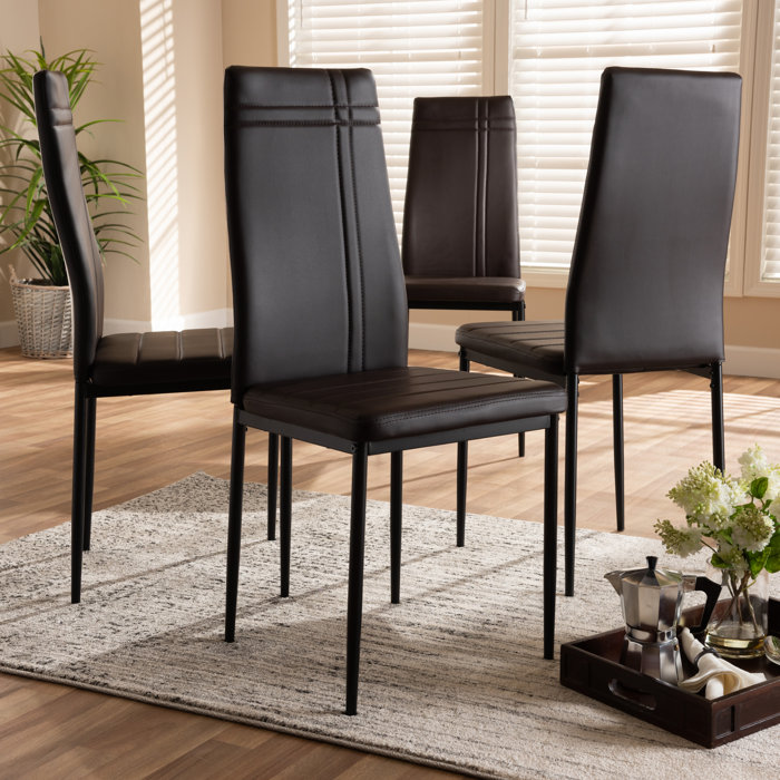 Wade Logan® Barsby Solid Back Parsons Chair & Reviews Wayfair